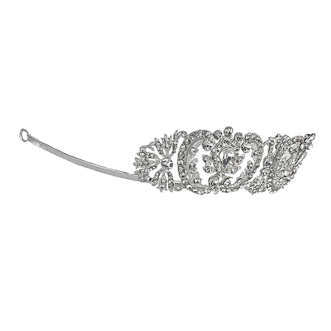 Emilia Vintage Crystal Silver Tiara