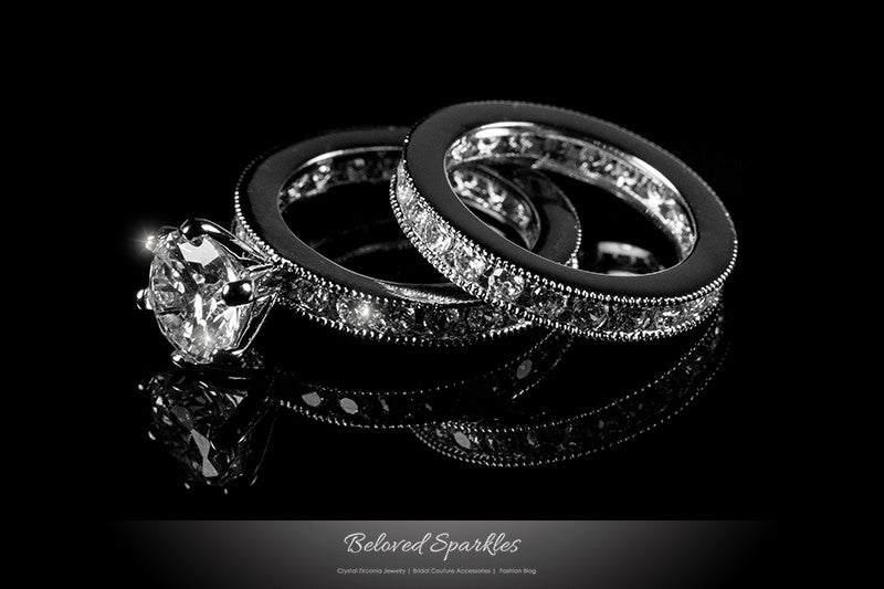 Pamela Classic Round Cut Engagement and Wedding Set | 2.5 Carat | Cubic Zirconia - Beloved Sparkles
 - 1