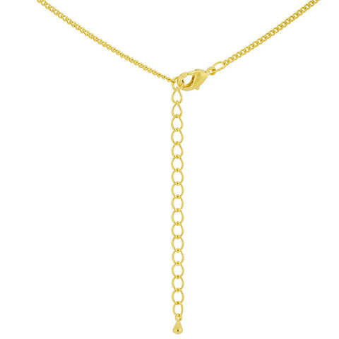 Fae CZ Cross Gold Pendant | 0.2ct