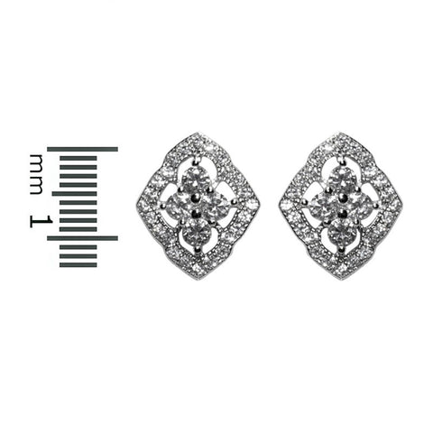 Clotida Diamond CZ Stud Earrings