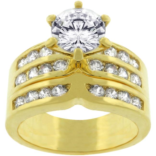 Fatima 1.8ct Round Engagement and Wedding Ring Set | 2.5ct