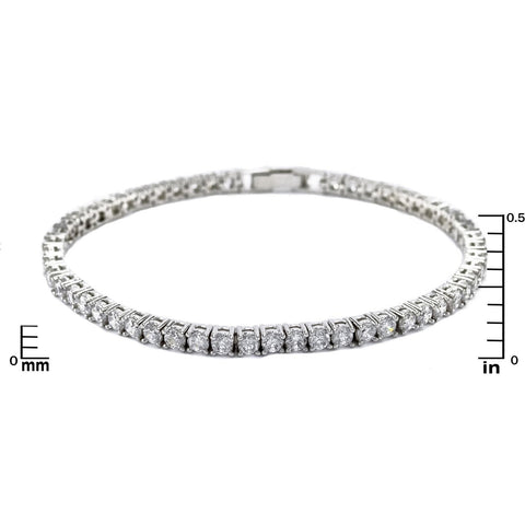 Flossily Round CZ Tennis Bracelet – 7in | 10ct
