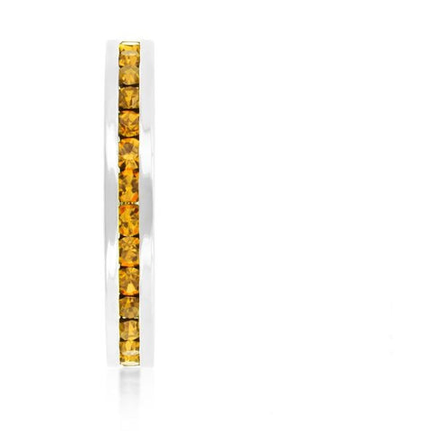 Gail Canary Yellow Eternity Stackable Wedding Ring | 1ct