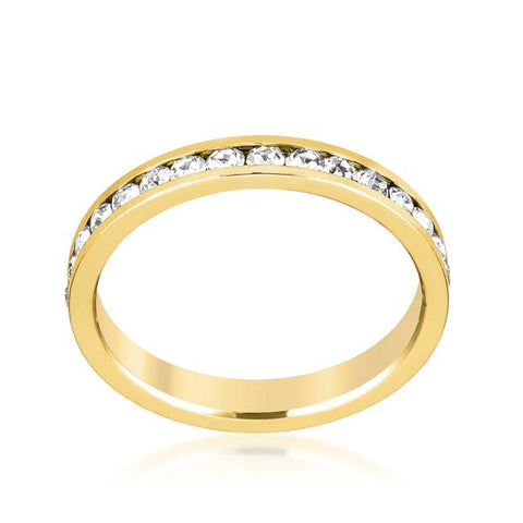 Gail Clear Round Eternity Stackable Wedding Ring | 1ct | 18k Gold