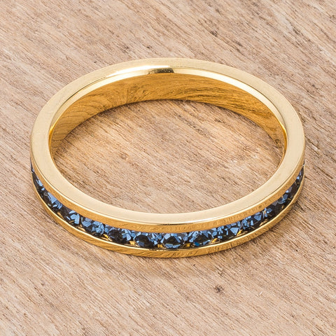 Gail Montana Blue Eternity Stackable Ring | 1ct | 18k Gold