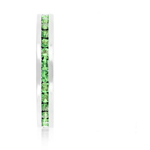 Gail Peridot Green Eternity Stackable Ring | 1ct