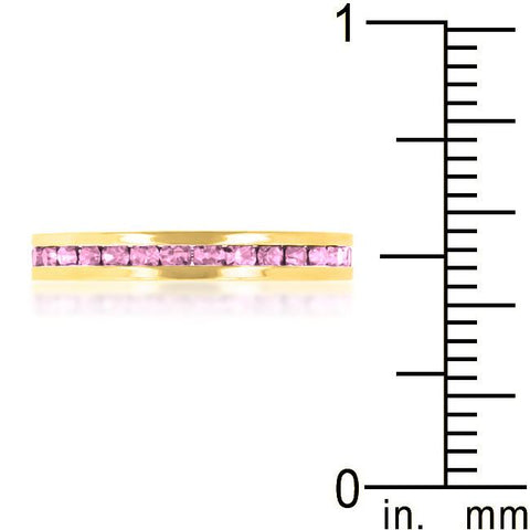 Gail Pink Eternity Stackable Ring | 1ct | 18k Gold