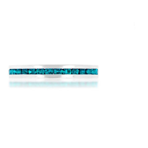Gail Turquoise Green Eternity Stackable Wedding Ring | 1ct