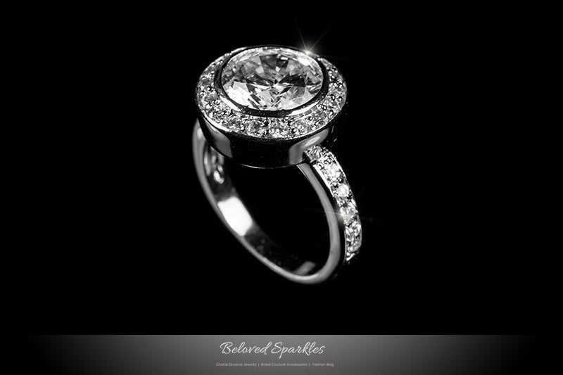 Gatsby Vintage 4ct Round Halo Engagement Ring | 5.5ct