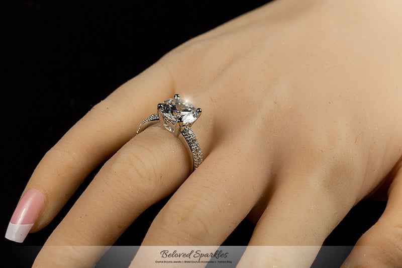 Genevi Classic Soliatire Engagement Eternity Ring | 4.5ct