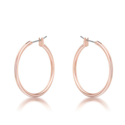 Glem Small Silver Hoop Earrings | 32mm