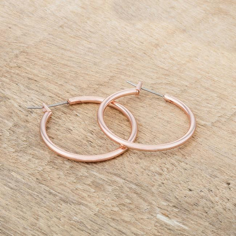 Glem Small Silver Hoop Earrings | 32mm