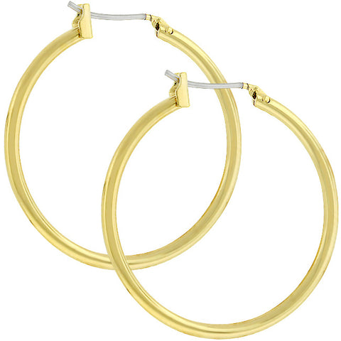 Glem Small Gold Hoop Earrings | 32mm