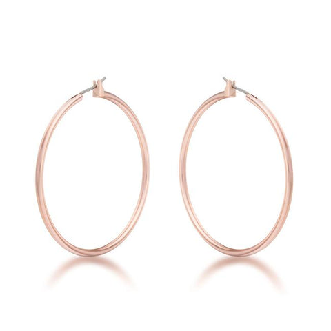 Glem Large Silver Hoop Earrings | 45mm