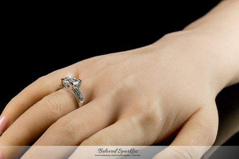 Greta Pave Cluster Round Cut Engagement Ring | 2.3ct