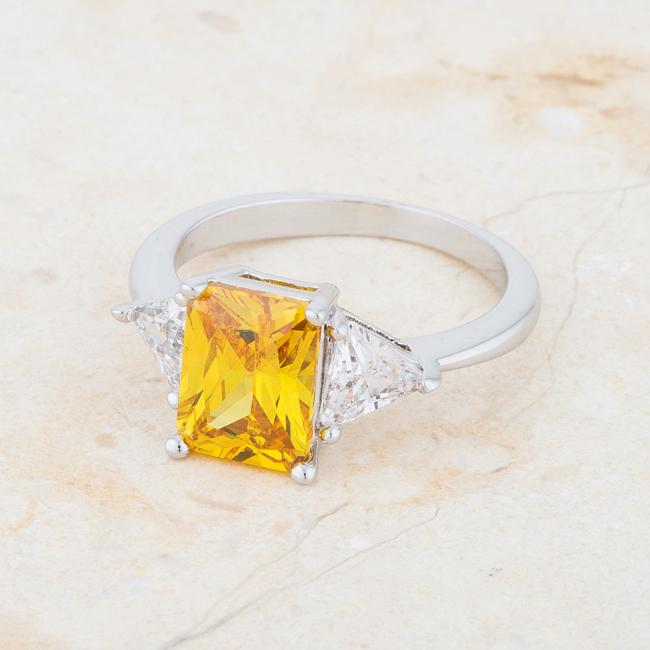 Gretchen 3ct Canary Radiant CZ Engagement Ring 4.5ct Beloved Sparkles Beloved Glamorous LLC