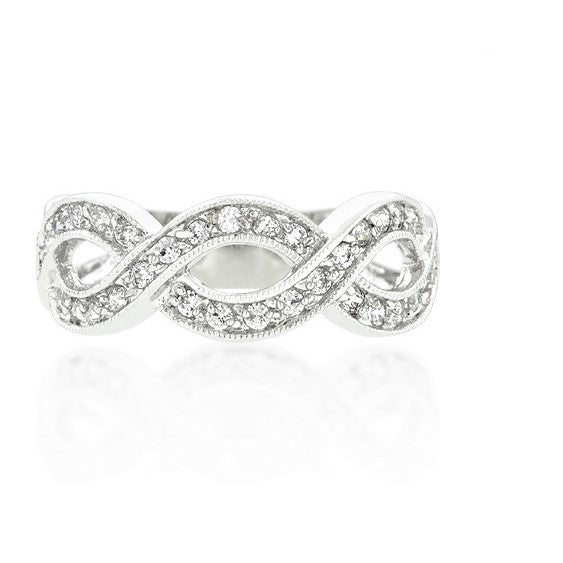 Gretel Infinity Paved Band Ring | 0.5ct