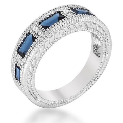 Halle Radiant CZ Bezel Band Ring | 1ct