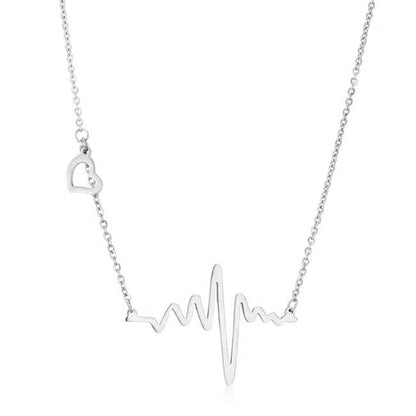 Hana Heartbeat Rose Gold Necklace