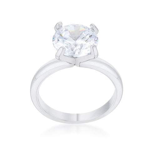 Hanna Round Classic Solitaire Engagement Ring | 4.5ct