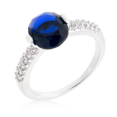Harla 1.8(ct) Sapphire Blue Oval Solitaire Engagement Ring | 2.2ct