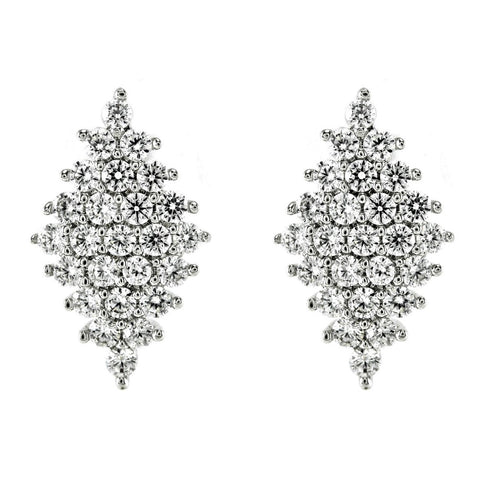 Harlie Cluster CZ Stud Earrings