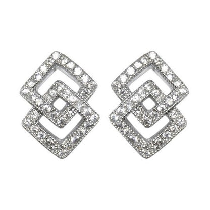 Hedy Double Square Stud Earrings