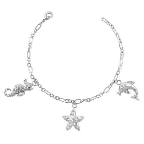 Honora Seashore Charm Bracelet | 7in