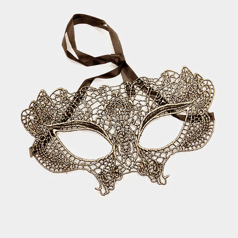 Hydi Sexy Gold Lace Maquerade Mask | Gold