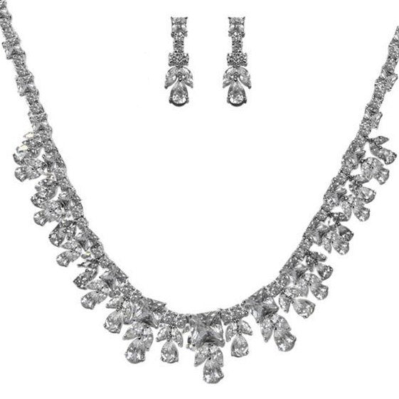 Wedding Pearl Jewelry - Pearl and Cubic Zirconia Jewelry Set | ADORA by  Simona