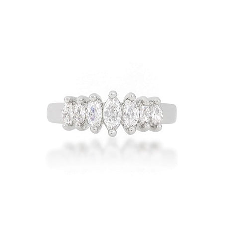 Iva Graduated Marquise CZ Band Ring | 1.8ct