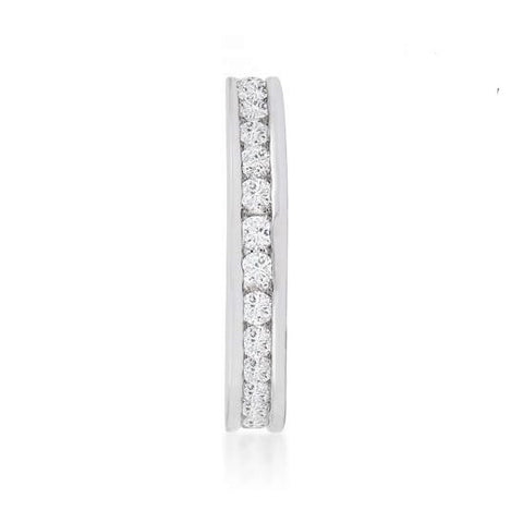Jacey Round Channel Set Stackable Eternity Ring | 2ct