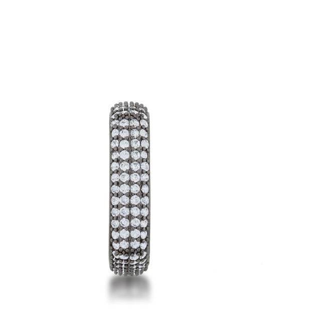Jana Hematite Contemporary Square Ring | 4ct | Hematite