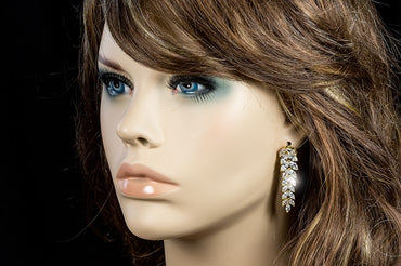 Janipa Marquise Linear Gold Earrings | 5ct - Beloved Sparkles