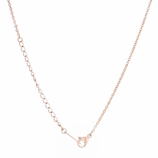 Jess Butterfly Rose Gold Necklace | Stainless Steel