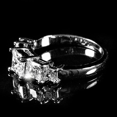 Johanna 5-Stone Princess CZ Anniversary Ring | 2ct