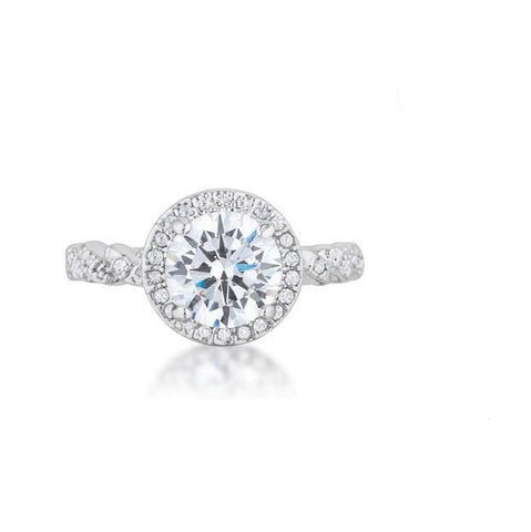 Jordana 2ct Round Halo Engagement Ring | 2.7ct