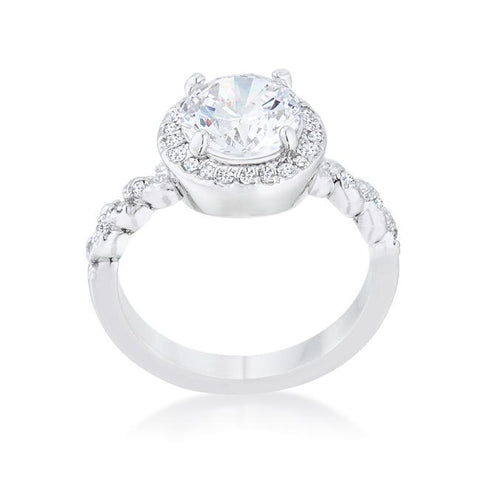 Jordana 2ct Round Halo Engagement Ring | 2.7ct