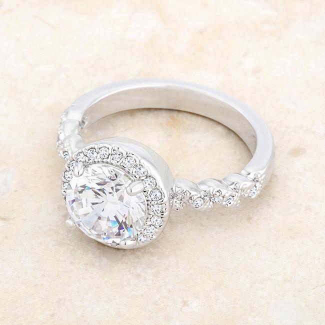 Jordana 2ct Round Halo Engagement Ring | 2.7ct