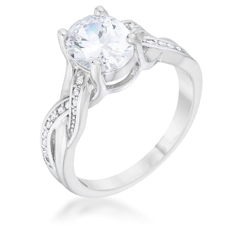 Justine 2ct Oval Cut Cubic Zirconia Ring | 2.5ct