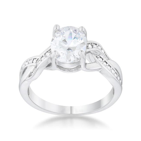 Justine 2ct Oval Cut Cubic Zirconia Ring | 2.5ct