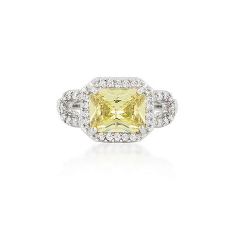 Karae 3ct Canary Radiant CZ Cocktail Ring | 4.5ct