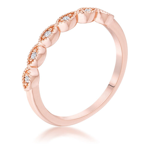 Kasey Cubic Zirconia Gold Stackable Ring