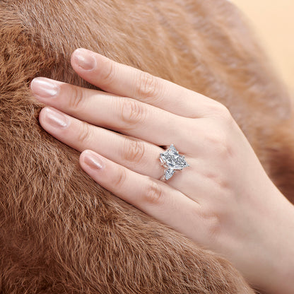 Keena 17x8mm Marquise CZ Engagement Ring | 4.5ct | 925 Sterling Silver