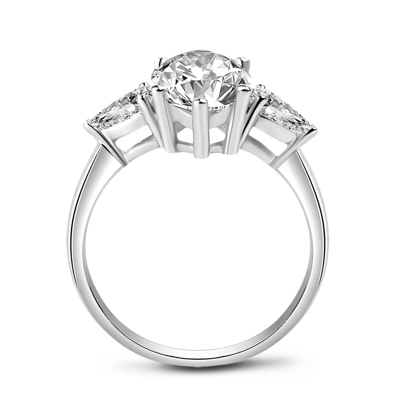 Keena 17x8mm Marquise CZ Engagement Ring | 4.5ct | 925 Sterling Silver