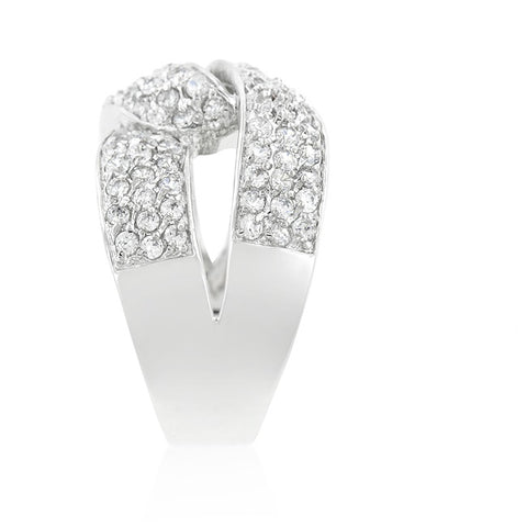 Kelly Pave CZ Knot Ring | 5ct