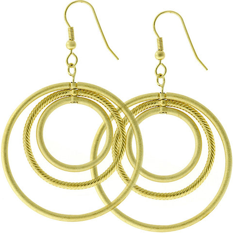 Kim Gold Illusion Hoop Earrings | 18k Gold