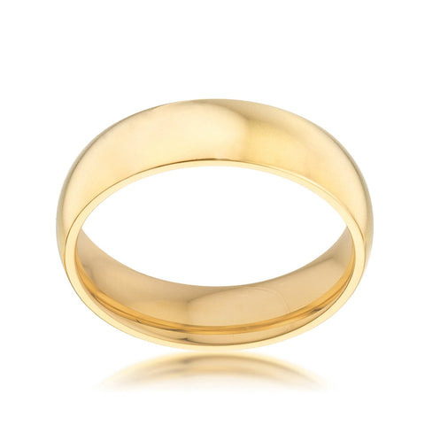 Kiri Gold Stainless Steel Wedding Ring | Stainless Steel
