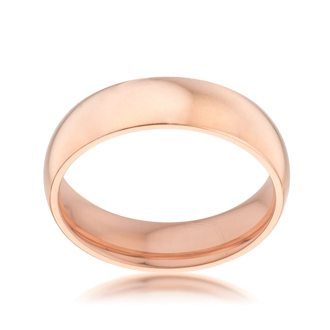 Kiri 5mm Rose Gold Stainless Steel Band Ring