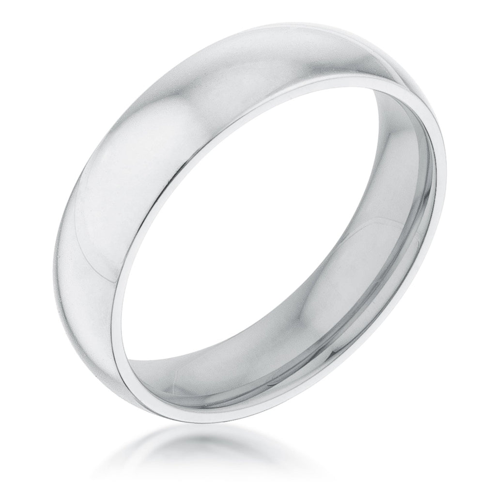 Kiri Silver Stainless Steel Wedding Ring | Stainless Steel